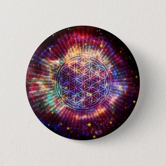Badge Rond 5 Cm La fleur (Devant)