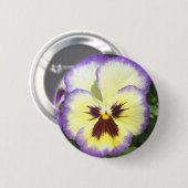 Badge Rond 5 Cm La fleur de pensée décrit autour du bouton (Devant & derrière)
