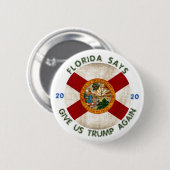 Badge Rond 5 Cm La Floride dit : (Devant & derrière)
