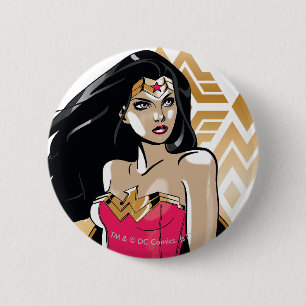 Badge Rond 5 Cm La force de la femme des merveilles