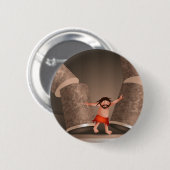 Badge Rond 5 Cm La force de l'histoire de bible de bande dessinée (Devant & derrière)