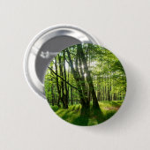 Badge Rond 5 Cm La forêt au printemps (Devant & derrière)