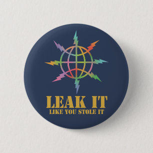 Badge Rond 5 Cm La fuite qu'il vous aiment l'a volé