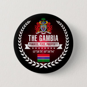 Badge Rond 5 Cm La Gambie