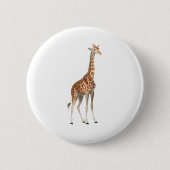 Badge Rond 5 Cm La Giraffe (Devant)
