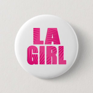 Badge Rond 5 Cm LA Girl