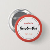 Badge Rond 5 Cm la grand-mère (Devant & derrière)