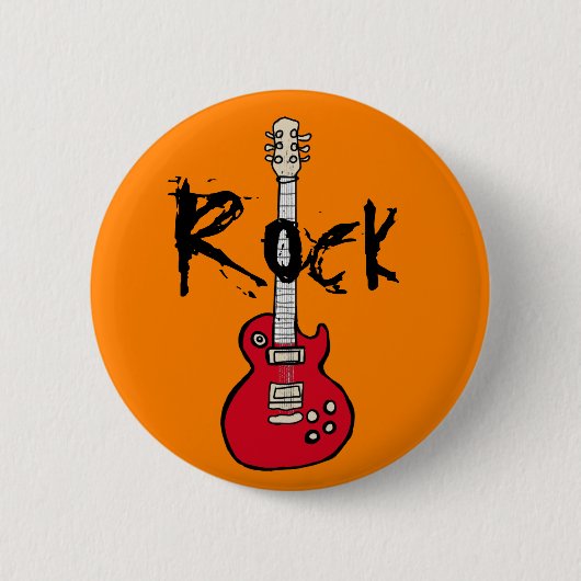 Badge Rond 5 Cm la guitarra de caricatura (Devant)