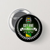 Badge Rond 5 Cm La Guyane française française (Devant & derrière)