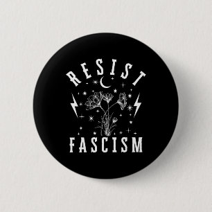 Badge Rond 5 Cm La Haine Florale Anti Trump Mensonge Et Le Fascism