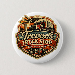 Badge Rond 5 Cm La halte routière de Trevor