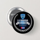 Badge Rond 5 Cm La Havane (Devant & derrière)