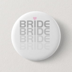 Badge Rond 5 Cm La jeune mariée grise se fanent