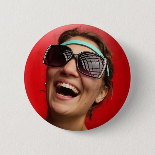 Badge Rond 5 Cm La jeune mariée heureuse (Devant)