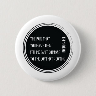 Badge Rond 5 Cm La joie qui est prochain 8h18 de Romains
