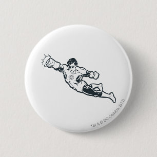 Badge Rond 5 Cm La lanterne verte poinçonne BW