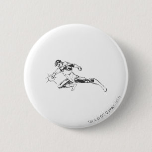 Badge Rond 5 Cm La lanterne verte se précipite vers le bas