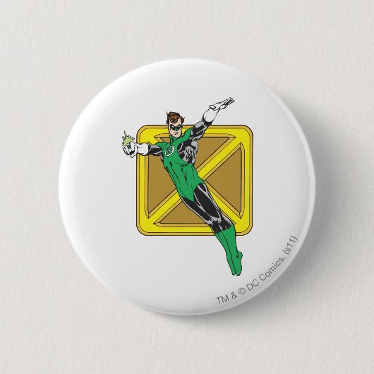 Badge Rond 5 Cm La lanterne verte tend des mains (Devant)
