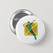 Badge Rond 5 Cm La lanterne verte tend des mains (Devant & derrière)