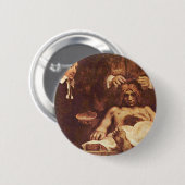 Badge Rond 5 Cm La leçon d'anatomie de Dr. Joan Deyman. Par (Devant & derrière)