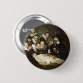 Badge Rond 5 Cm La leçon d'anatomie de Dr. Nicolaes Tulp. (Devant & derrière)