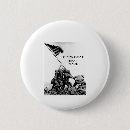 Badge Rond 5 Cm La liberté n'est pas libre (Devant)