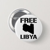 Badge Rond 5 Cm La LIBYE LIBRE (noir) (Devant & derrière)