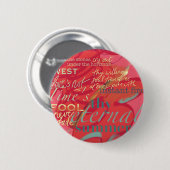 Badge Rond 5 Cm La littérature cite le rose de Shakespeare de (Devant & derrière)