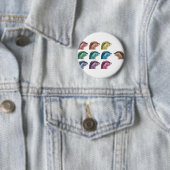 Badge Rond 5 Cm La loutre soit différente (En situation)