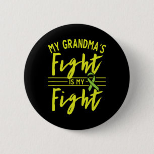 Badge Rond 5 Cm La lutte de grand-mère est mon combat pour la mala