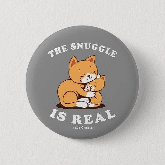 Badge Rond 5 Cm La Lutte Est Réelle (Devant)