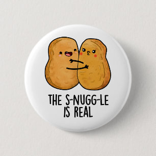 Badge Rond 5 Cm La Lutte Est Vraiment Drôle Nugget Pun