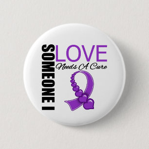 Badge Rond 5 Cm La maladie d'Alzheimers quelqu'un amour d'I a