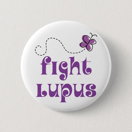 Badge Rond 5 Cm La maladie de lupus de combat (Devant)