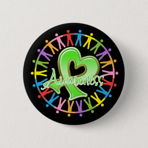 Badge Rond 5 Cm La maladie de Lyme unissent dans la conscience