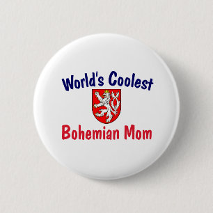 Badge Rond 5 Cm La maman de Bohème la plus fraîche