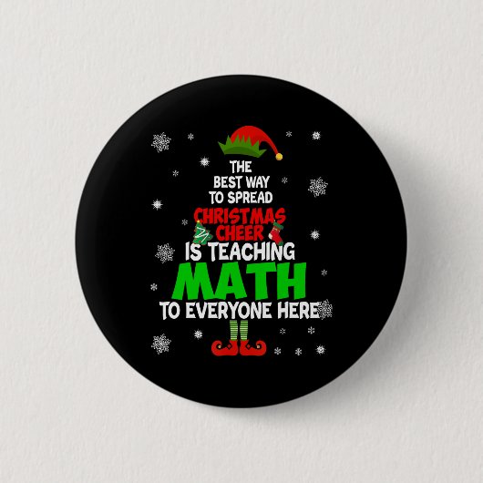 Badge Rond 5 Cm La Meilleure Façon De Diffuser La Fête De Noël Est (Devant)