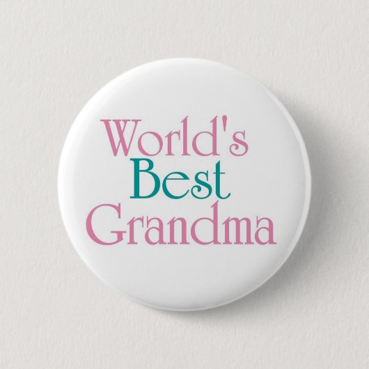 Badge Rond 5 Cm La meilleure grand-maman 3 des mondes (Devant)
