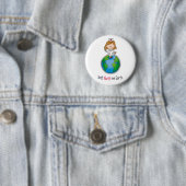 Badge Rond 5 Cm La meilleure infirmière sur terre - jour (En situation)
