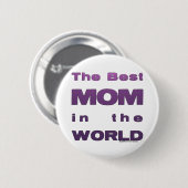Badge Rond 5 Cm La meilleure maman au monde (Devant & derrière)