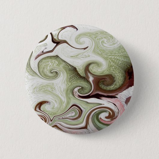 Badge Rond 5 Cm La mer éponge les boules blanches roses vertes de (Devant)