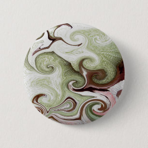 Badge Rond 5 Cm La mer éponge les boules blanches roses vertes de