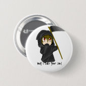 Badge Rond 5 Cm la mort (Devant & derrière)