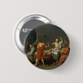 Badge Rond 5 Cm La mort de David de Socrates (Devant & derrière)