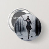 Badge Rond 5 Cm La Muse foncée (Devant & derrière)
