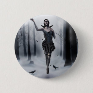 Badge Rond 5 Cm La Muse foncée