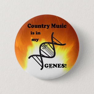 Badge Rond 5 Cm La Musique De Pays Est Dans Mes Genres
