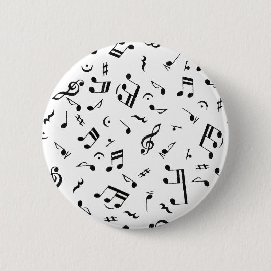 Badge Rond 5 Cm La musique vit_ (Devant)