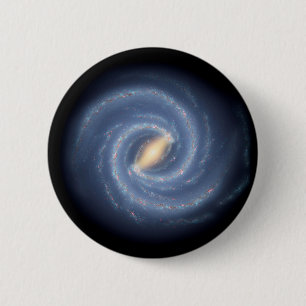 Badge Rond 5 Cm La NASA de l'espace de galaxie de manière laiteus