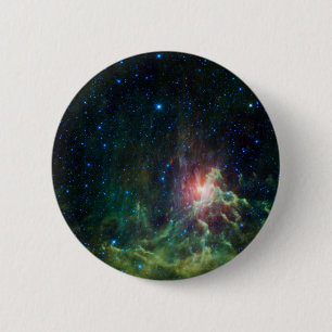 Badge Rond 5 Cm La NASA flamboyante de coureur d'étoile
